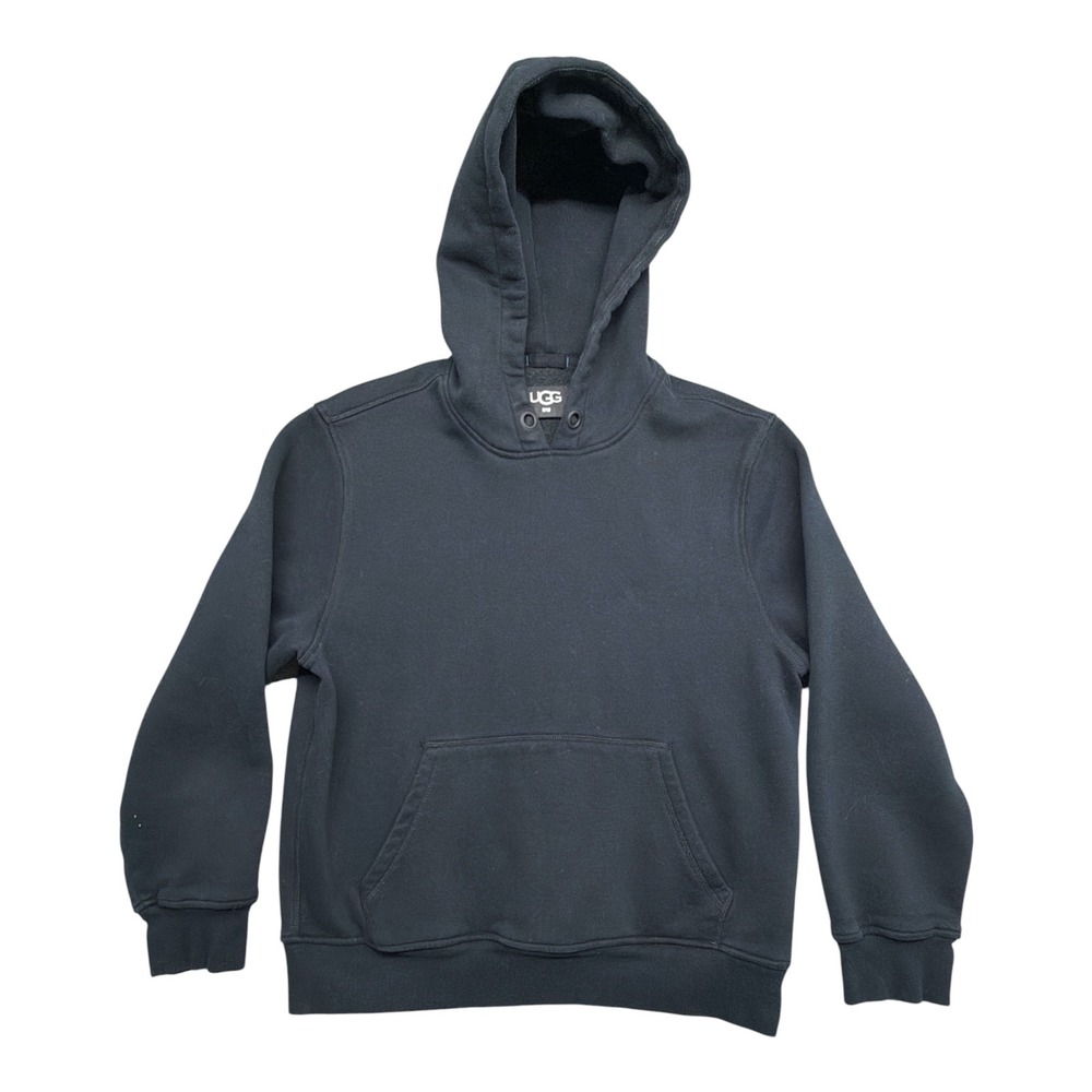 UGG Women's Black RTW Fleece Lined Pullover Hoodie Sweatshirt Size L 1126371